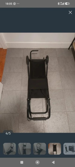 Carro plegable para camilla masaje