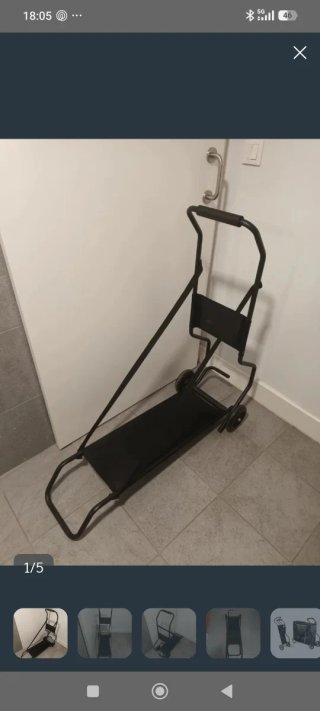 Carro plegable para camilla masaje