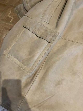 Abrigo Piel Borrego Hombre Beige