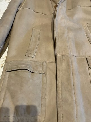 Abrigo Piel Borrego Hombre Beige