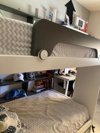 Litera 90cm Madera y Plástico