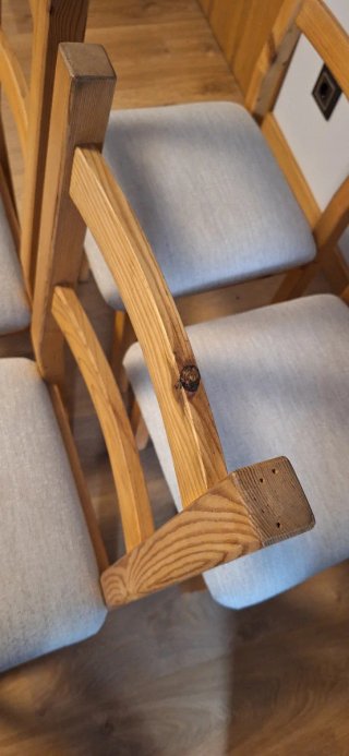Sillas de madera Ikea tapizadas