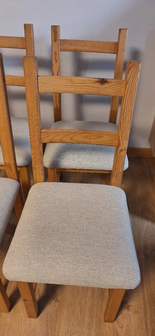 Sillas de madera Ikea tapizadas