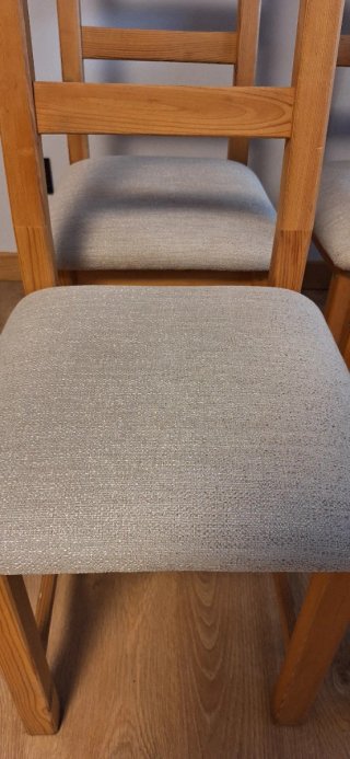 Sillas de madera Ikea tapizadas