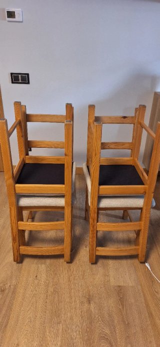 Sillas de madera Ikea tapizadas