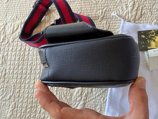 Riñonera Gucci GG Negra Gris - Nueva sin usar