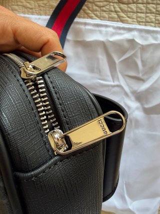 Riñonera Gucci GG Negra Gris - Nueva sin usar