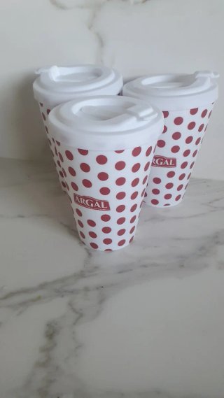12 Vasos Argal Plástico