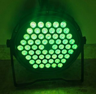 Par LED 60 Leds RGB DMX + auto sound Negro