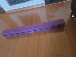 Barra de equilibrio plegable morada