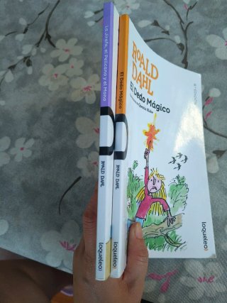 Lote Libros Roald Dahl: El Dedo Mágico + La Jirafa
