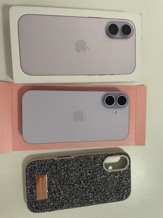 Funda iPhone 17 Glitter Gris/Plata