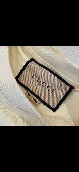 Camiseta Gucci Beige Gatos