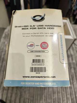 Conceptronic Grab'n'GO CON DISCO DURO HDD 2TB.3.5