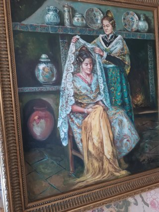 Cuadro costumbrista Vicente Blimea