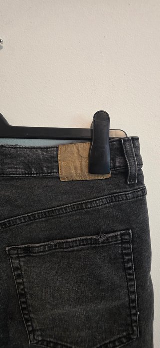 Shorts Vaqueros Gris Desgastado H&M Talla 44