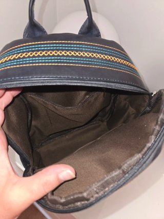 Mochila Frida Kahlo Negra con Diseño