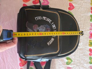Mochila Frida Kahlo Negra con Diseño