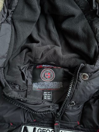 Chaqueta Geographical Norway Negra | TALLA 16 Años
