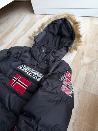 Chaqueta Geographical Norway Negra | TALLA 16 Años