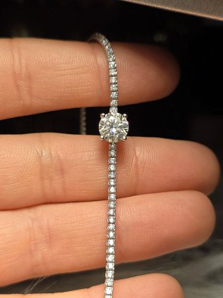 Tennis con Diamante Moissanite 1ct