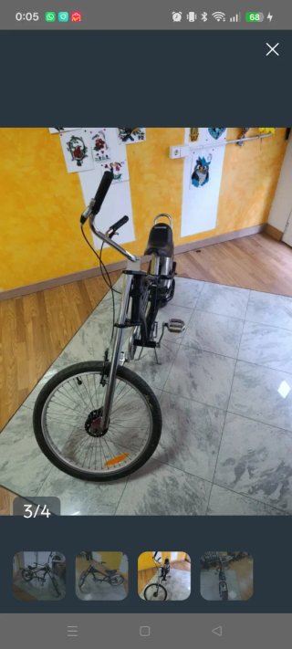Bicicleta Chopper Negra