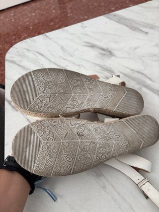 Sandalias blancas niña talla 36