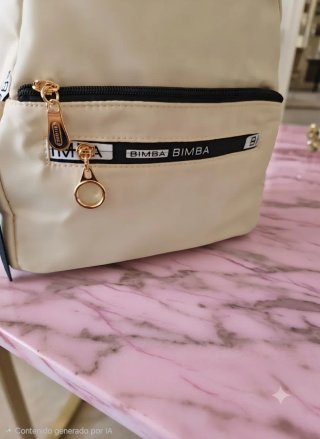Mochila Beige/Negra