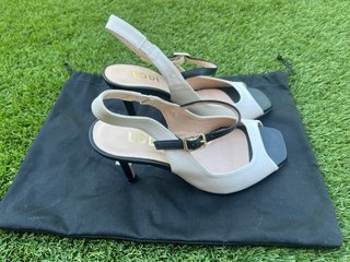 Zapatos Lodi Beige y Negro Talla 36