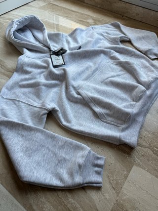 Sudadera STWD Boxy Gris Capucha Talla M