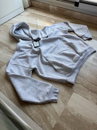 Sudadera STWD Boxy Gris Capucha Talla M