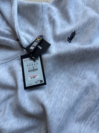Sudadera STWD Boxy Gris Capucha Talla M