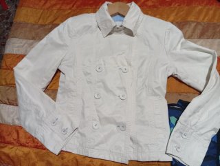 Chaqueta blanca corta Talla M