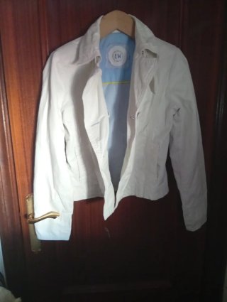 Chaqueta blanca corta Talla M
