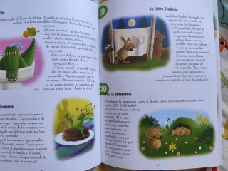 Libro infantil con relatos cortos.