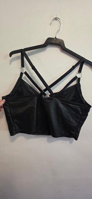 Top Negro Satinado Shein Talla 2XL