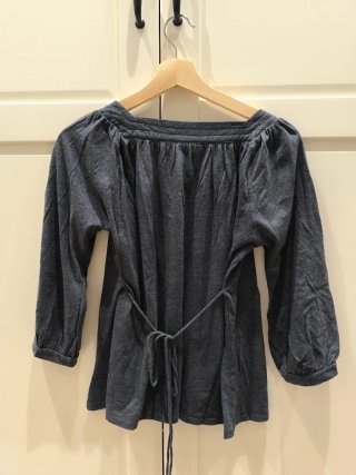 Camisa Zara manga 3/4 gris talla M