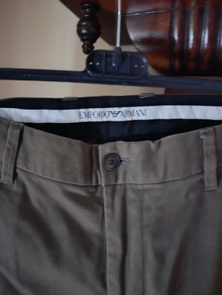 Pantalón Emporio Armani Caballero Verde Oliva