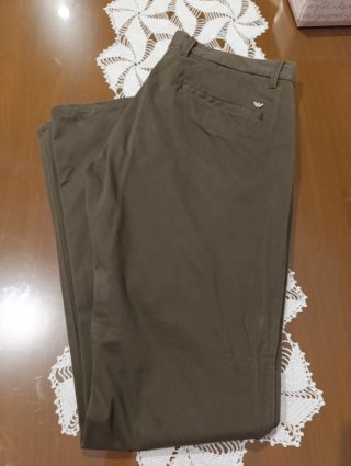 Pantalón Emporio Armani Caballero Verde Oliva