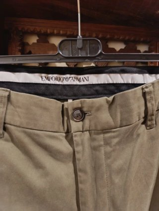 Pantalón Emporio Armani Caballero Verde Oliva