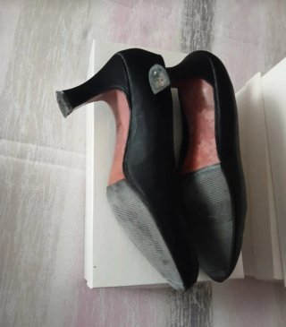 Tacones traje regional alicantina negros