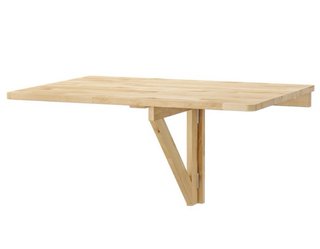 Mesa plegable Ikea Norbo madera