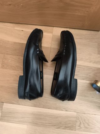 Mocasines PREVATA piel negra talla 44