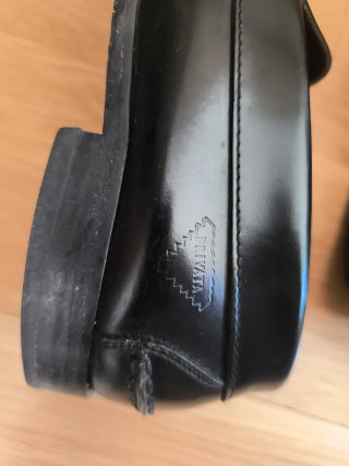 Mocasines PREVATA piel negra talla 44