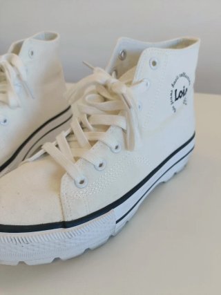 Zapatillas Lois Blancas con plataforma