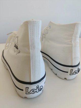 Zapatillas Lois Blancas con plataforma