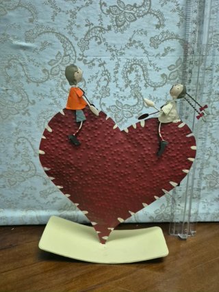 Figura Corazón Metal LOVE Niños
