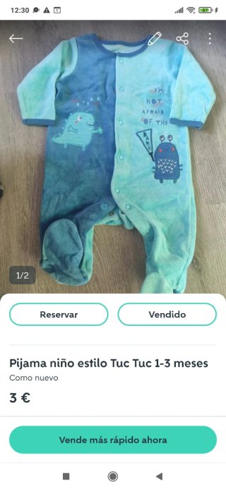Lote 4 prendas bebé recién nacido