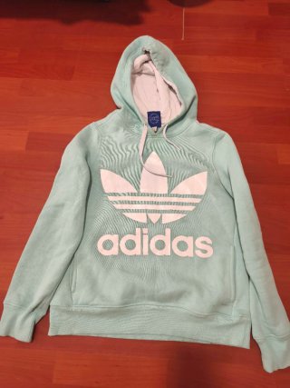 Sudadera Adidas Talla L Verde Agua