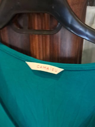 Blusa M Verde Azulado